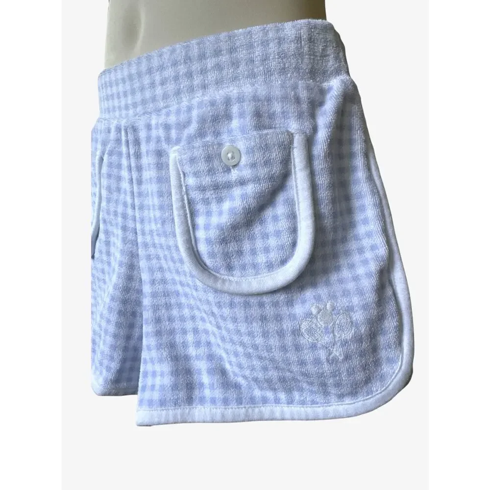Janie and Jack Disney Mickey Mouse Gingham Sweatshirt and Shorts Set Size 5 Blue